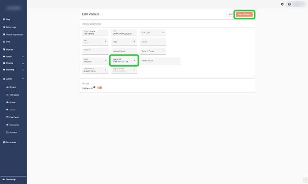 Assign an ELD Device to A Vehicle 3